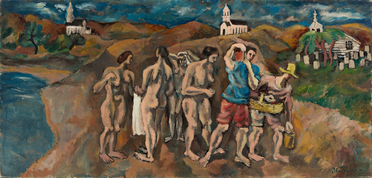 BEN SHAHN (1898 - 1969, AMERICAN) Bathers at Truro.